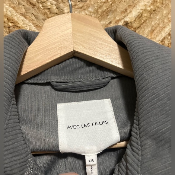 Anthropologie Avec Les Filles Women's Gray Corduroy Oversized Shacket,Size XS - Picture 3 of 8